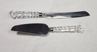 Godinger Stainless Steel Crystal Handle Cake Knife Pie Server Set Very Nice 