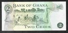 Ghana - Two Cedis Note - 1977 - P14c - Uncirculated Prefix P 1