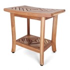 Rutledge   King Teak Shower Bench Teak Shower Stools Blackened natural Styles