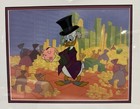 Scrooge Mcduck Money In The Bank Sericel Coa Walt Disney In Frame 1998