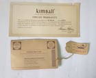 Kimball Master Organ Certificate Warranty Guide 1975 Sticker Manual 3 Books 