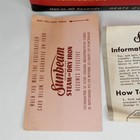 Wwii Era Antique Sunbeam Steam Or Dry Iron With Box Made In Usa 1940s