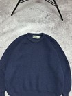 Aran Crafts Knit Sweater Men   s Wool Size Xxl Navy Made In Ireland 