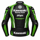 Motorbike Custom Kawasaki Leather Racing Jacket Men Ce Armored