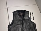 Street And Steel Vest Men s Large Genuine Leather 2nd Amendment Conceal Carry
