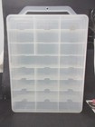 Clear Double Sided 48 Car Case W carrying Handle  1 64 Hot Wheels  Matchbox  Etc