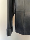 Vtg Jaclyn Smith Collection Black Leather Blazer Jacket Size Large