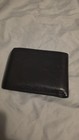 Alpine Swiss Black Bifold Men s Wallet Credit Card Folding Solid  good Condition