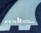Fcs Quad Rear Performance Large Surf Fin Jade Green