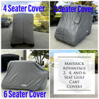 4 Passenger Golf Cart Cover Waterproof Fits 80  Roofs Ez Go Club Car Yamaha