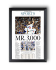 2025 La Dodgers  mr 3000  Clayton Kershaw Career Strikouts Framed Newspaper