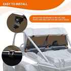Rear Windshield Compatible With 2024-2026 Polaris Rzr Xp  Xp 4 1000   Dark