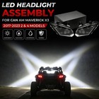 Headlight Led Headlamp Fit For Can-am Maverick X3 Xds Xrs Max Turbo R 2017-2024