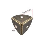 Metal Box Corner Protectors Edge Protector 21 X 21 X 21mm Bronze Tone 12pcs