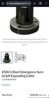  new  Two - Hardinge 5c Emergency Collets - 100-s  short  For Sure Grip 5c  100