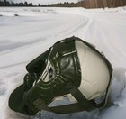 Vintage U s  Military Extreme Cold Weather Mask     Olive Green - 8415-00-243-9844