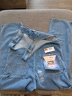Vintage Oshkosh Bgosh Bib Overalls Men s 40x34  Vestbak Denim New Deadstock Blue