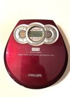Philips Exp313 Expanium Portable Mp3-cd Player - Red - Turns On Does Not Play  