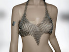 New Medieval Viking Antique Aluminium Chain Mail Bra For Women