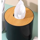 2pcs Roll Tissue Box Holder With Lid  Decorative Round Paper Holder Modern Ro   