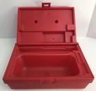 A c  Gilbert Erector Parts With Red Plastic Case Vintage 1970s F  read 
