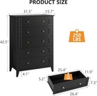 5 Drawer Dresser For Bedroom tall Dresser Chest Of Drawers wood Bedroom Dressers