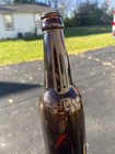 Pre-pro Schlitz Brewing Company Milwaukee Vintage Amber Brown Beer Bottle Wis