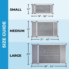 Adjustable Window Screen  Horizontal vertical 15 x21-40 w Or 21 x15-28 w  4 Pack