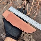 Custom Handmade 7 5   fixed Blade Leather Sheath Knife Holster Belt Loop