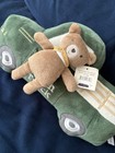 New Mon Ami Tooth Fairy Pillow Set  Green Vintage Tooth Truck Plush   Teddy Bear