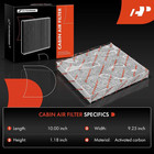 2pc Cabin Air Filter Carbon Audi A3 Q3 S3 Tt Vw Atlas Gti Golf Jetta Tiguan