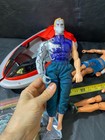 Max Steel Action Figures Lot Of 3 W  Psycho Cyborg   Boat Vintage 1998 1999