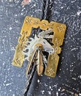 Vintage 1988 Chief Reed Haskell Lakota Sioux Mixed Metal Sterling Horse Bolo Tie