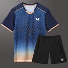 Summer Men s Table Tennis Badminton T-shirt And Shorts Suit Sports Set 080404