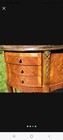  Vintage Demi-lune Stand 28 x19 5 x10  