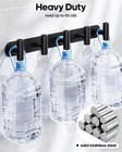 2 Pack Coat Rack Wall Mount  15  Black Bathroom Towel 5 Hooks  Heavy Duty Coa   