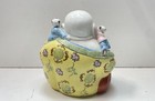Laughing Buddha  12 Inch Tall Chinese Porcelain Figure statue
