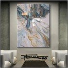 Abstract Painting Resin Canvas Wall Art Large Framed Signed Us Eloisexxx