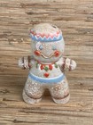Gingerbread Man Christmas Tiki Mug 2 Piece Lid Hawaiian Theme New
