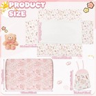 Hahafelt 4 Pieces Crib Bedding Set For Girls And Boys  Soft Baby Pink