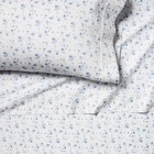 Full Printed Performance 400 Thread Count Sheet Set White blue Floral