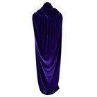 Halloween Hooded Purple Cloak Robe Cosplay Costume For  Adults Sz L 68     172cm 