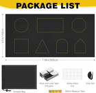 100  Blackout Window Cover 118 x57  No Drill Portable Blackout Curtains Shade