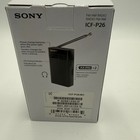 Sony Analog Icf-p26 Portable Pocket Fm am Radio W  Built-in Speaker Discontinued