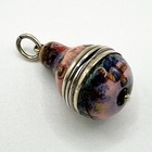 Antique Austrian Silver   Enamel Vinaigrette Pendant Vienna C1890