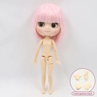 8  Middie Blythe Doll From Factory Joint Body Toys Matte Face Pink Hair Eye Move