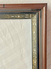 Antique Fits 10x12  Victorian Walnut Marbelized Etched Picture Frame Eastlake