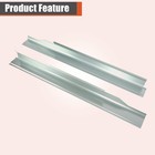 4pcs Silver Inner Outer Rocker Panels For Ford F150 Extended Cab 1999-2003