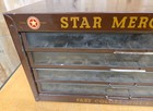 Vintage Metal American Thread Company Star Mercerized Spool Cabinet   4 Drawer
