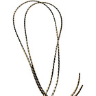Gold And Black Corded Bolo Tie Strings 36  - Lot Of 2
